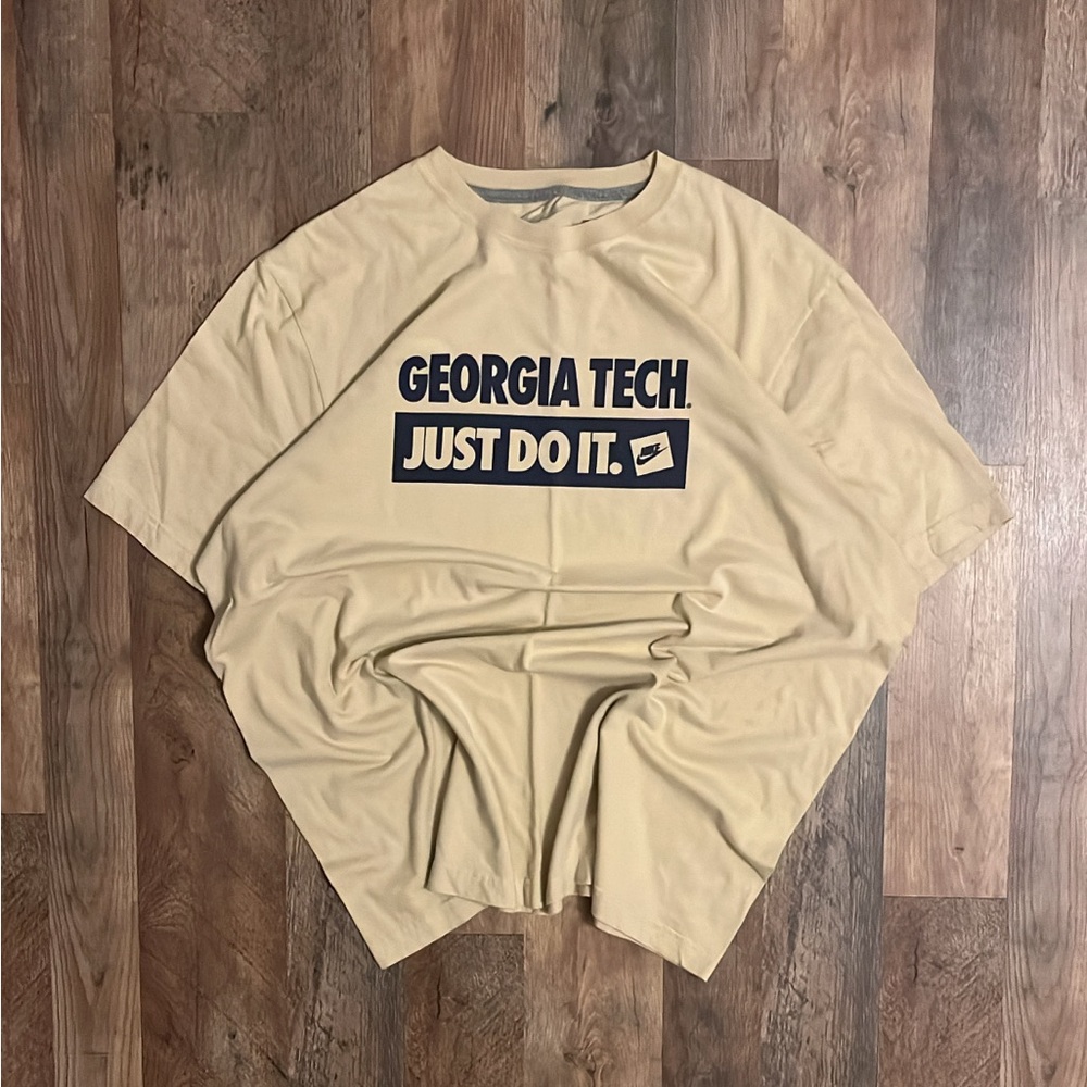 Nike Georgia Tech Yellow Jackets “Just Do It” T-Shirt (Size 2XL)